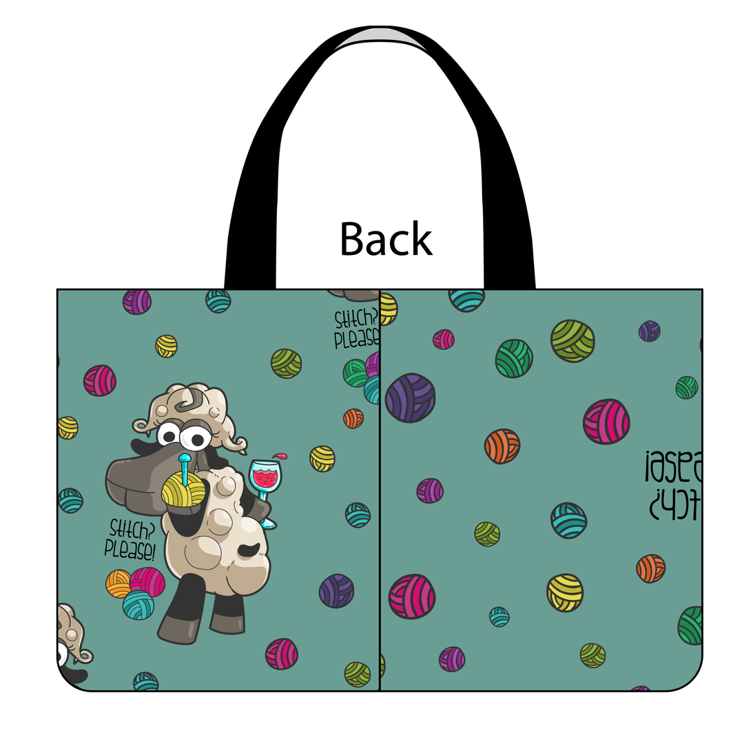 Side Kick Tote Bag in Demi "Stitch, Please."