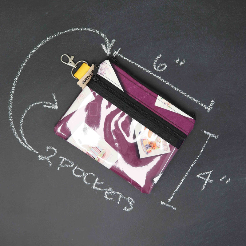 Tiny Trip Double Zippered Wallet in Roman Holiday