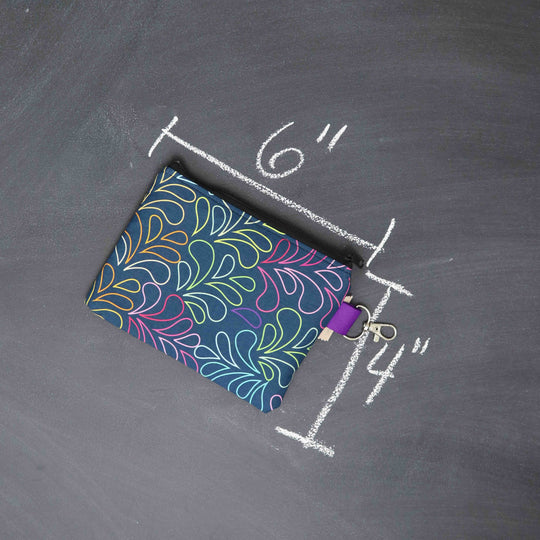 Tiny Trip Double Zippered Wallet in a Splash of Color