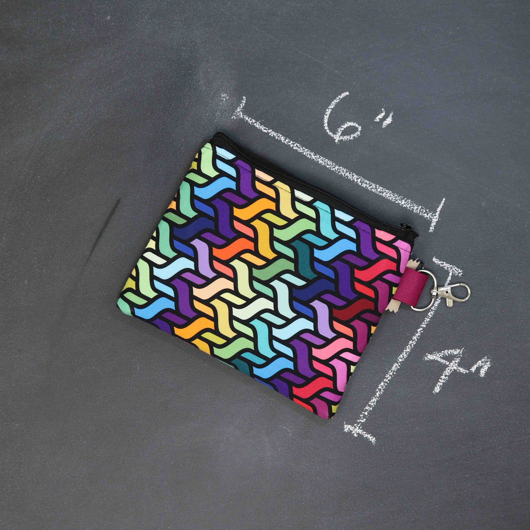 Tiny Trip Double Zippered Wallet in Fine Florettes