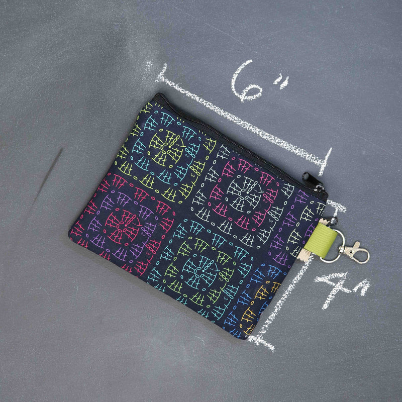 Tiny Trip Double Zippered Wallet in Not Your Mom&