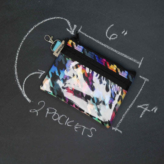 Tiny Trip Double Zippered Wallet in The Tooth is Out There