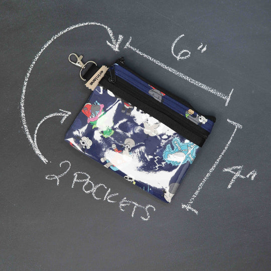 Tiny Trip Double Zippered Wallet in Star Trek Sheeple