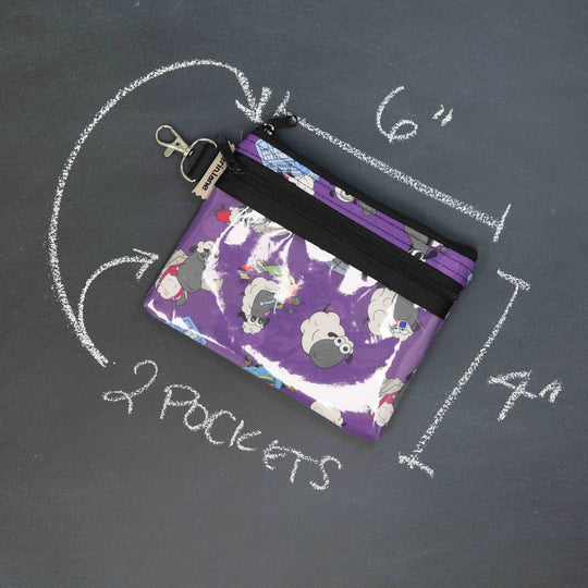 Tiny Trip Double Zippered Wallet in Dr Who Sheeple