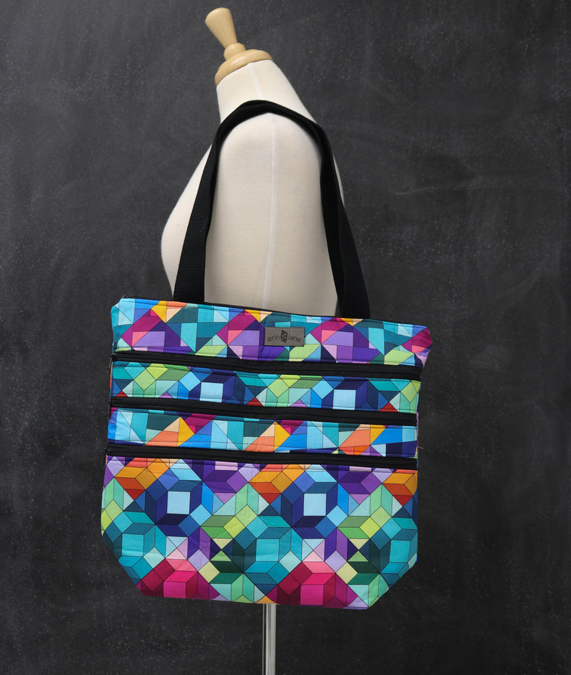 Zipalicious Triple Zipper Tote Bag in That Will Block Right Out