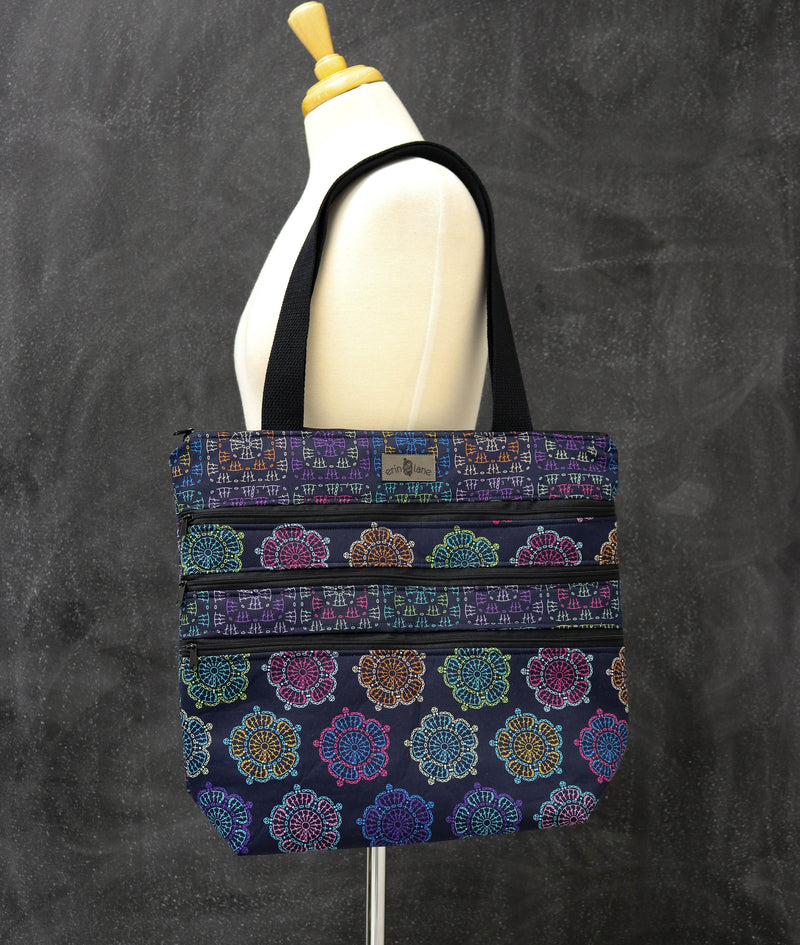 Zipalicious Triple Zipper Tote Bag in Not Your Mom&