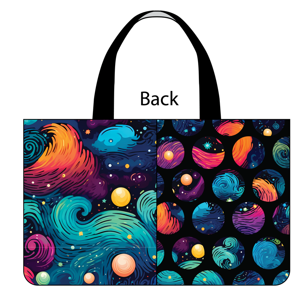 Side Kick Tote Bag in Technicolor Twilight