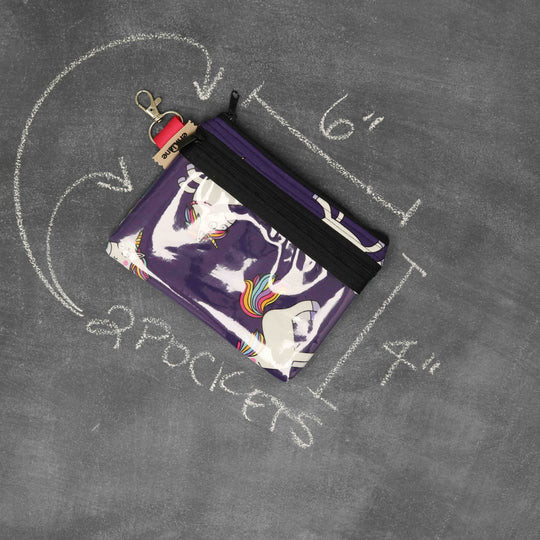 Tiny Trip Double Zippered Wallet in Candy Mountain