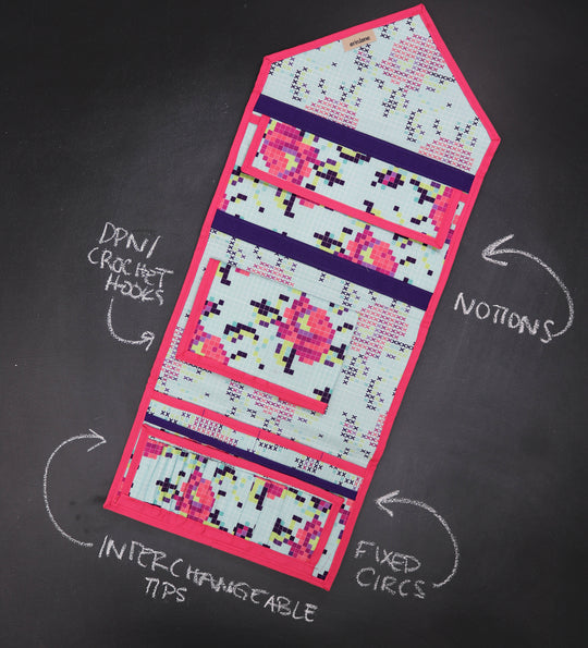 KnitPack Ultimate All in One Organizer in 8 BIt Bloom