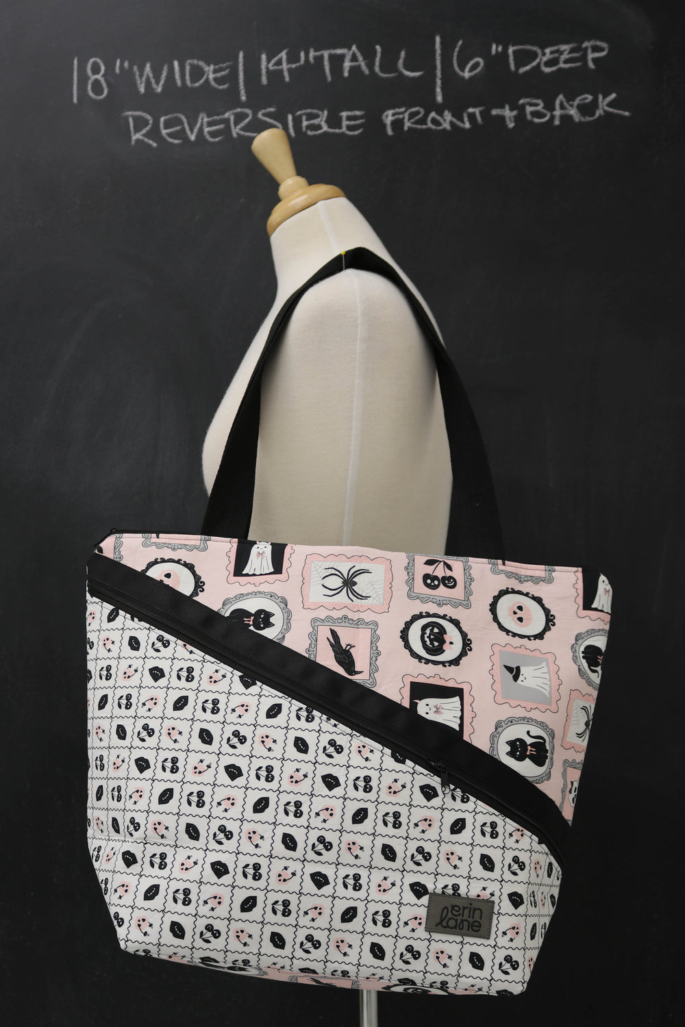 Vantage Reversible Tote Bag in Gothic Dollhouse