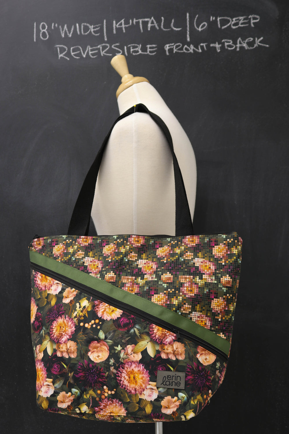 Vantage Reversible Tote Bag in Forget Me Never