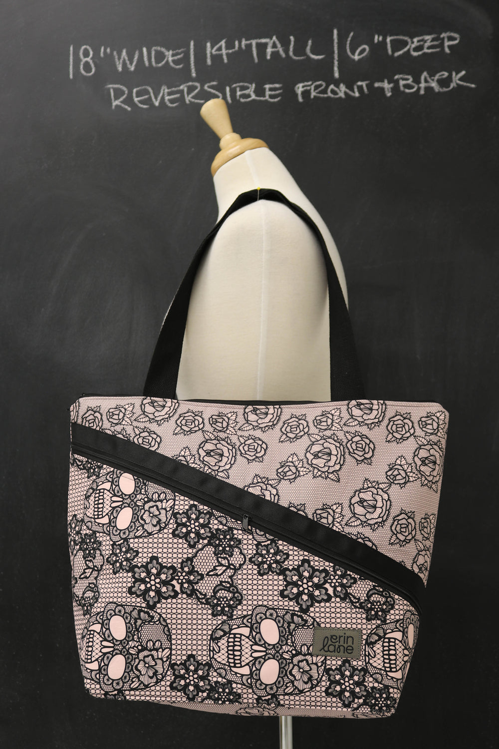 Vantage Reversible Tote Bag in Love Me to Death Lace