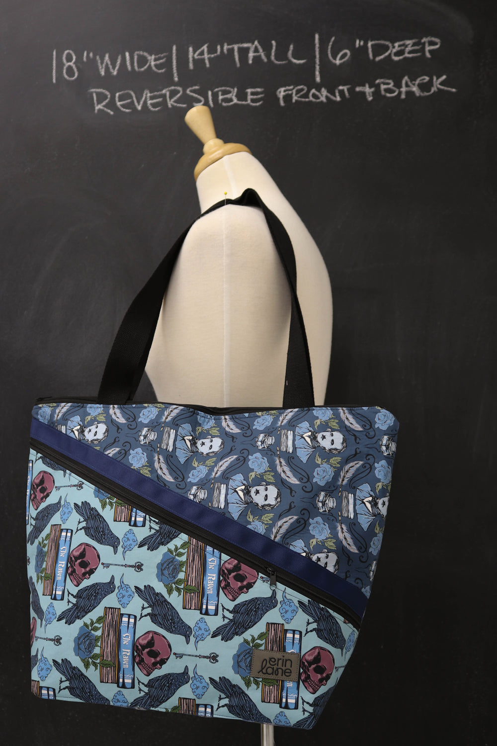 Vantage Reversible Tote Bag in The Raven