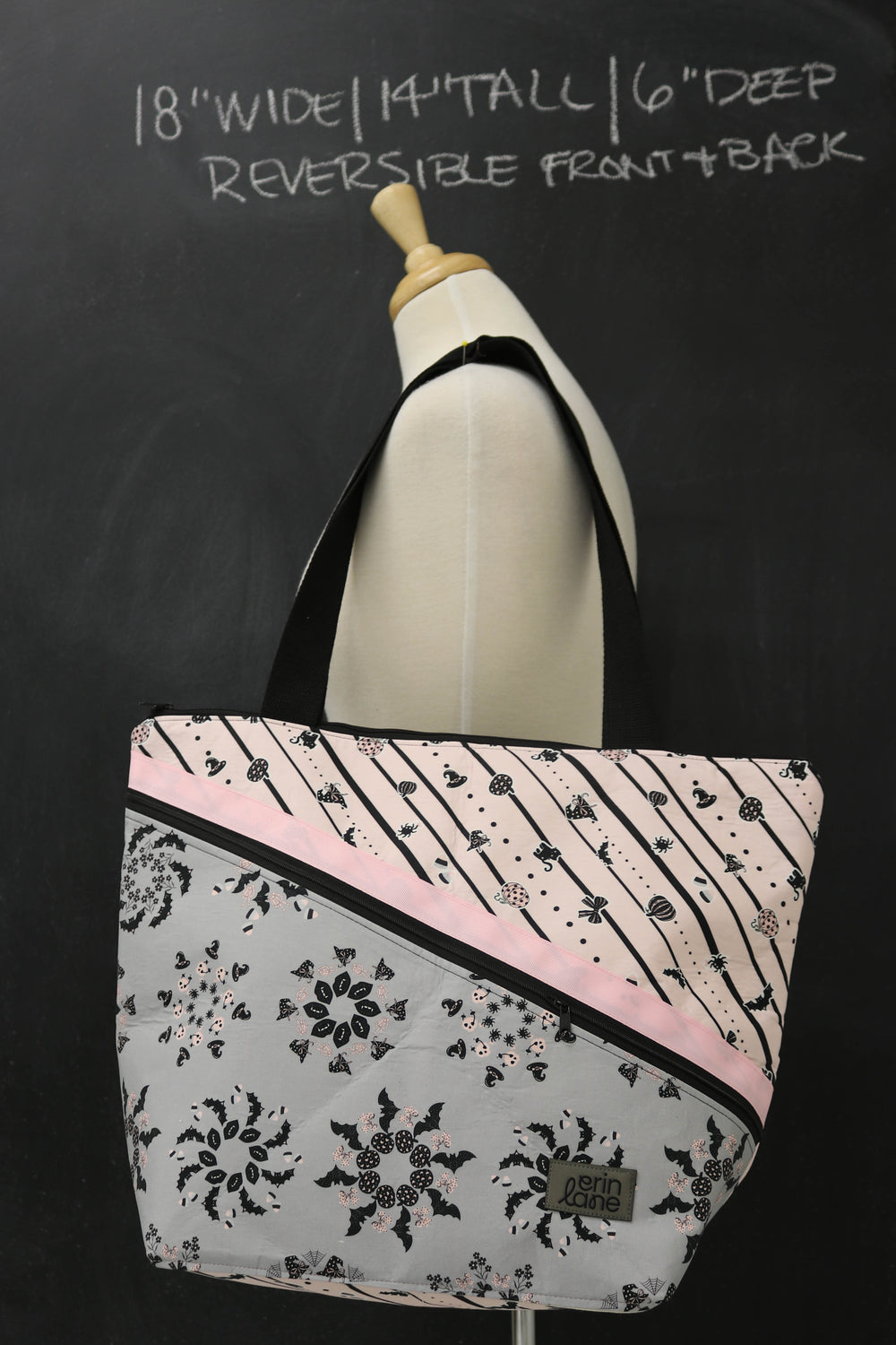 Vantage Reversible Tote Bag in Sugarplum Nightmares