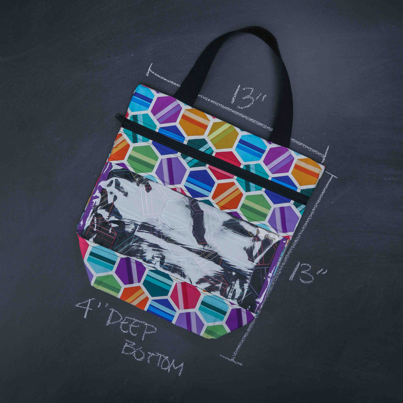 View Ewe Tote Bag in Hexagonal Hues