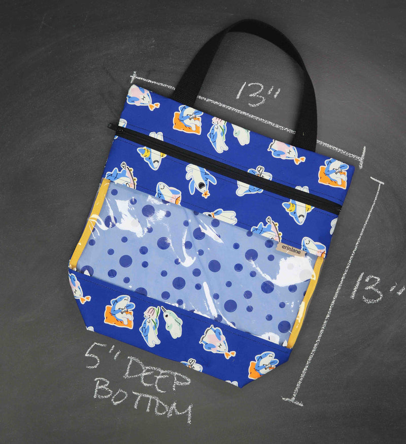 View Ewe Tote Bag inn Shark Bait