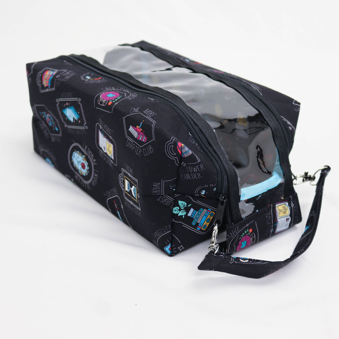 Vintage View Boxy Project Bag in Fire Flowers