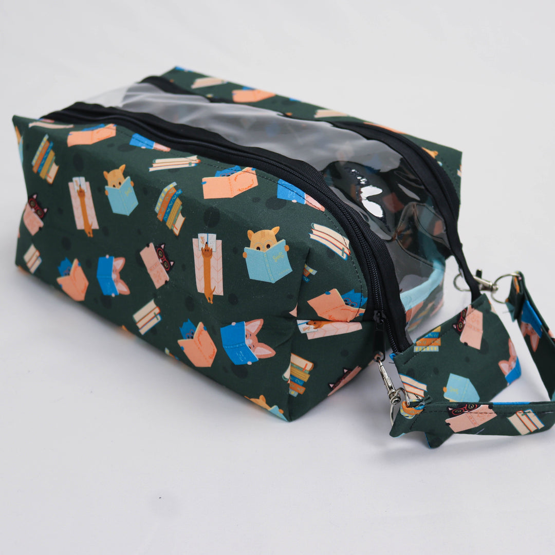 Vintage View Boxy Project Bag in Fire Flowers