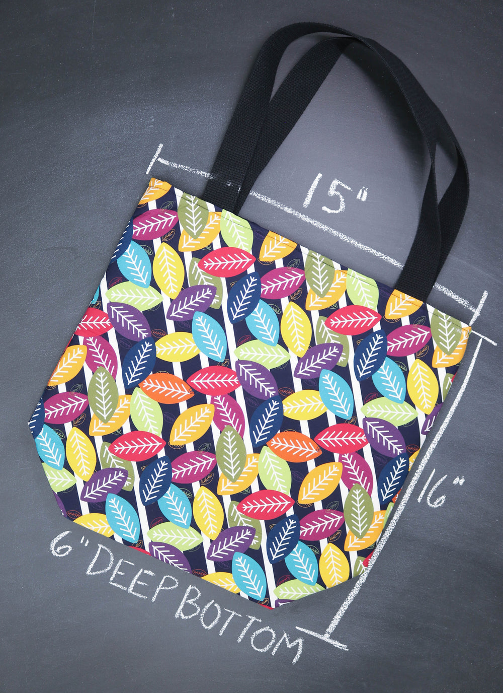 Worth Doing Library Style Tote Bag in Birchwood Blitz