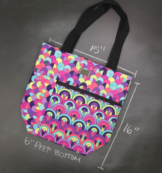 Worth Doing Library Style Tote Bag in Chandeliers at Dusk