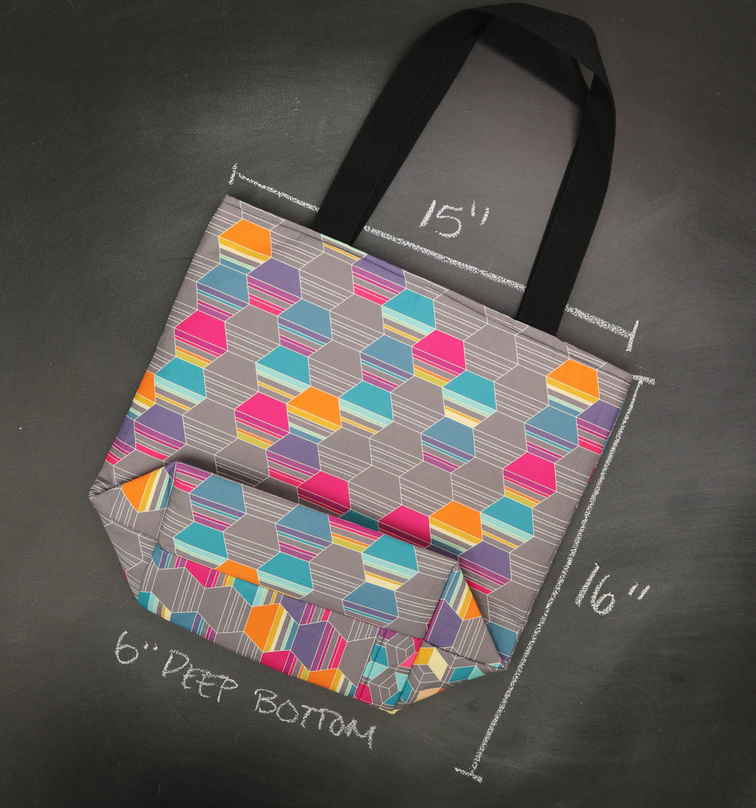 Worth Doing Library Style Tote Bag in Cobblestones in Color