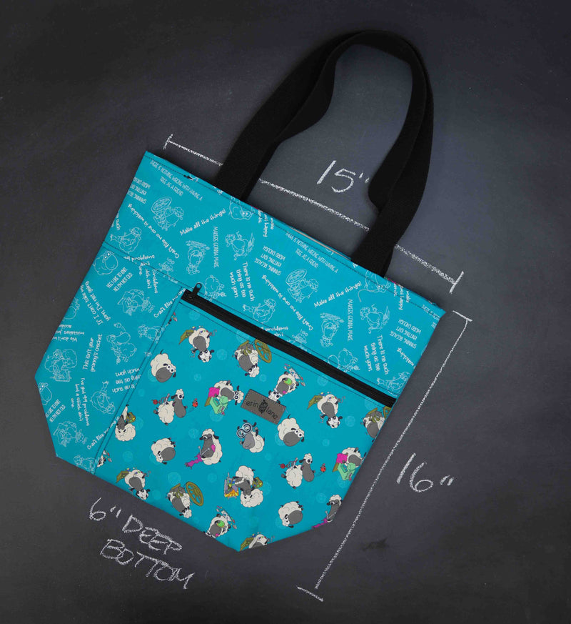 Worth Doing Library Style Tote in Crafting Sheeple