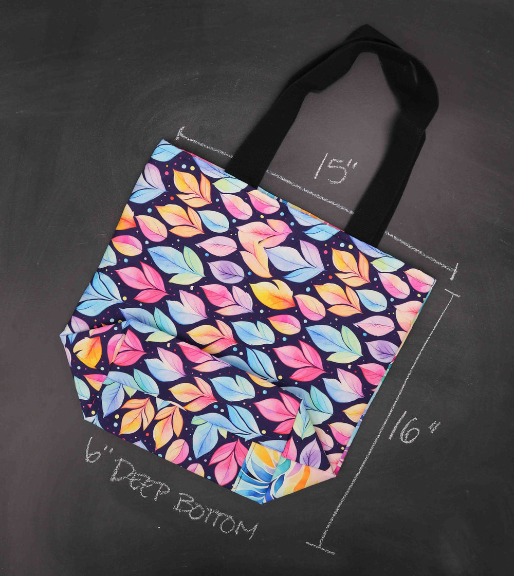 Worth Doing Library Style Tote in Falling for Color