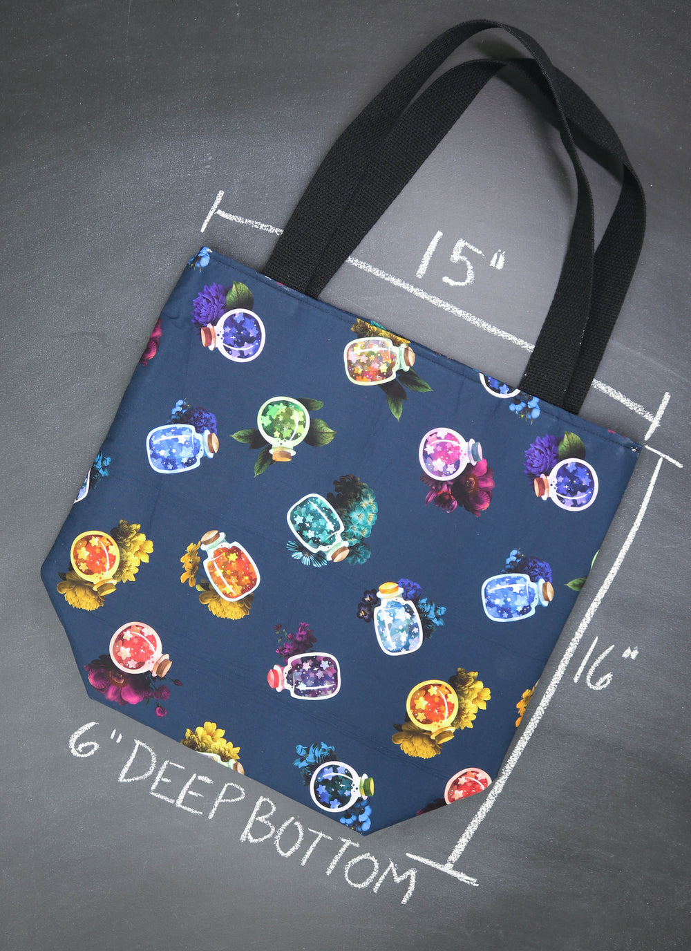 Worth Doing Library Style Tote Bag in Catch a Falling Star