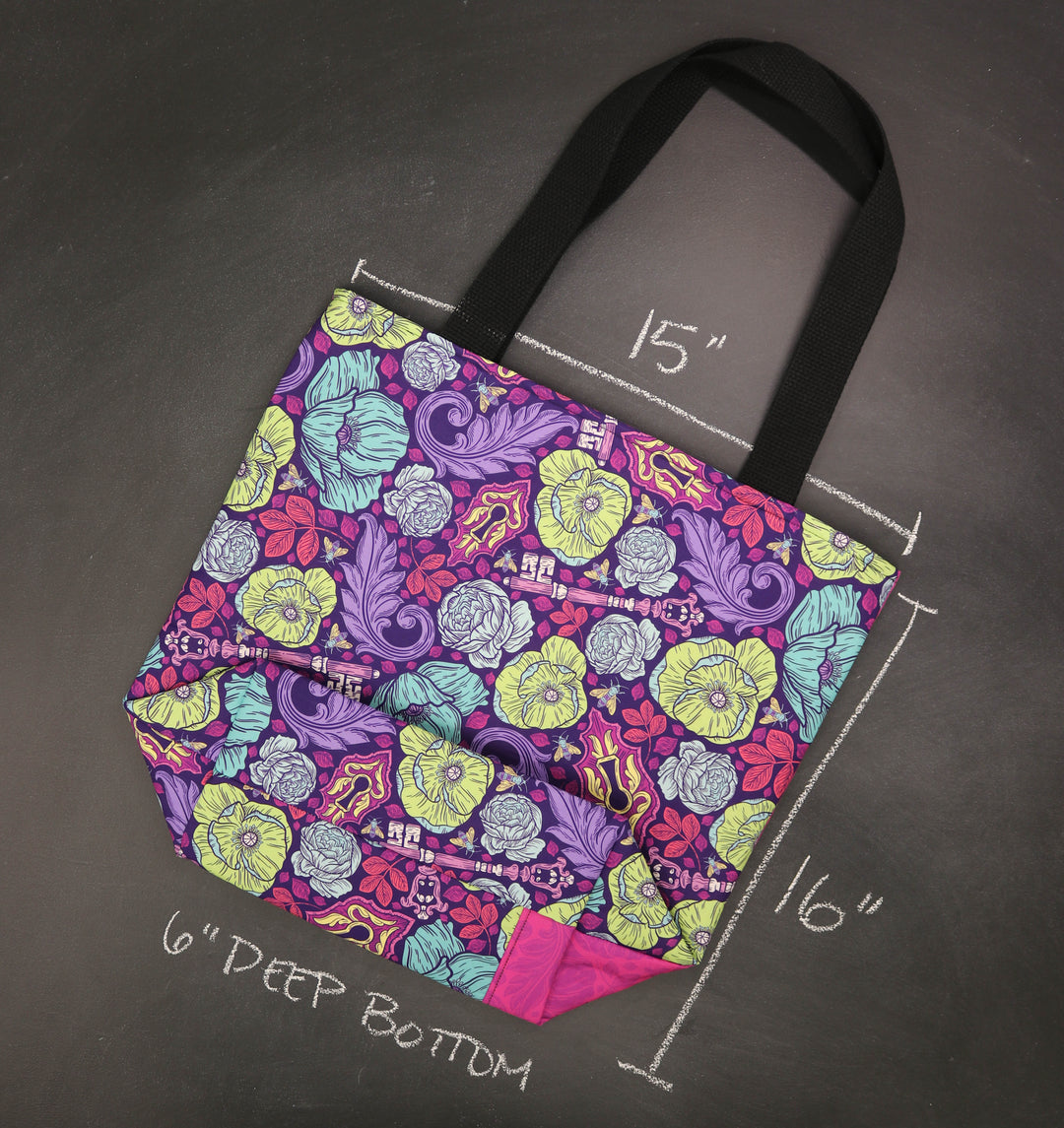 Worth Doing Library Style Tote in Under Lock and Key