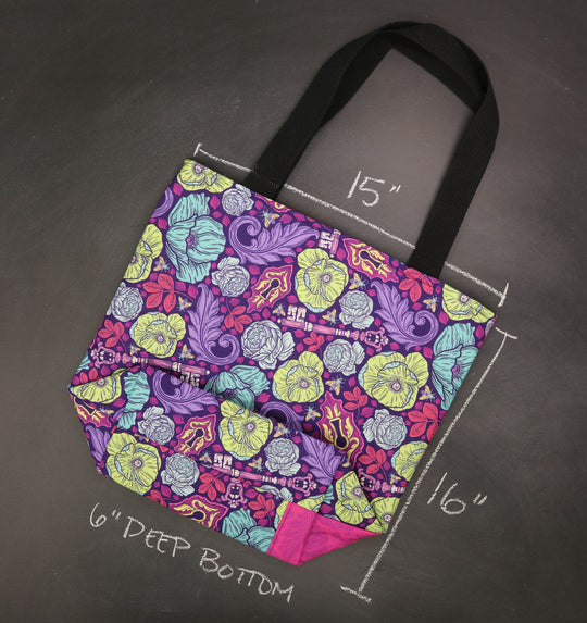 Worth Doing Library Style Tote in Under Lock and Key