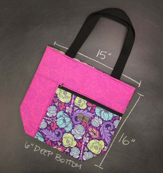 Worth Doing Library Style Tote in Under Lock and Key