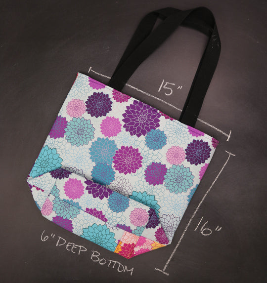 Worth Doing Library Style Tote in Meet Me at Midnight