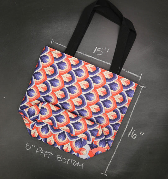 Worth Doing Library Style Tote Bag in Firelight at the Speakeasy