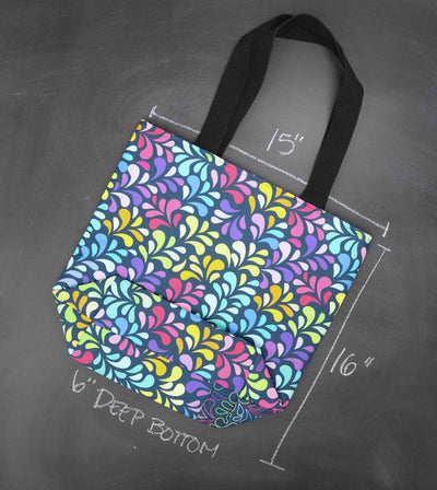 Worth Doing Library Style Tote in a Splash of Color