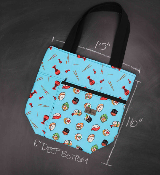 Worth Doing Library Style Tote in Just Roll with It
