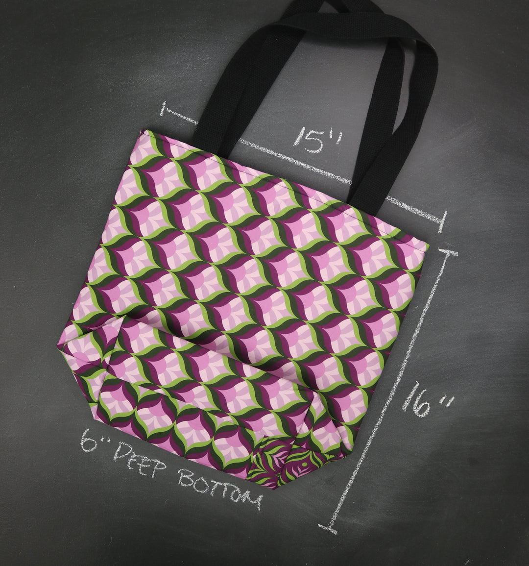 Worth Doing Library Style Tote Bag in Waltz in Violet