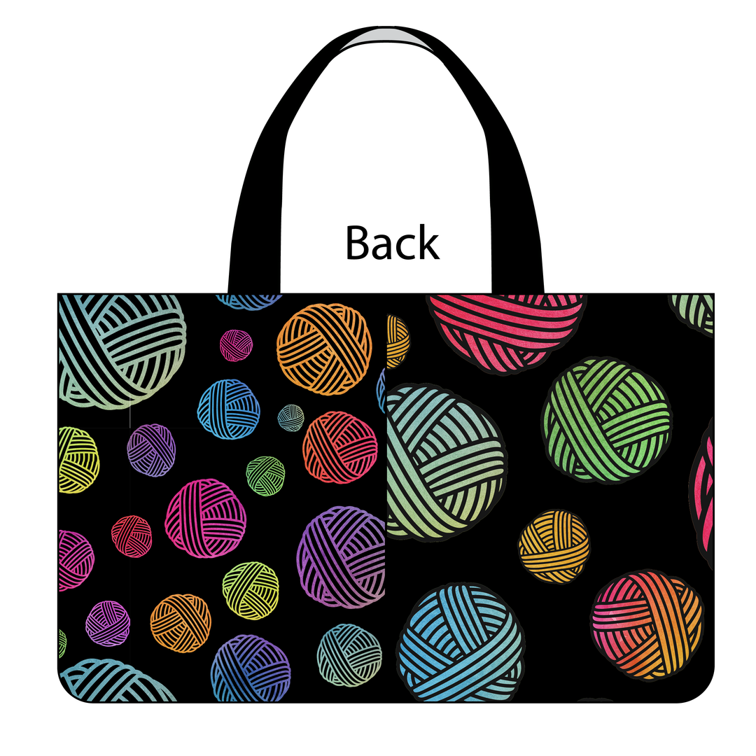 Side Kick Tote Bag in Watercolor Yarn