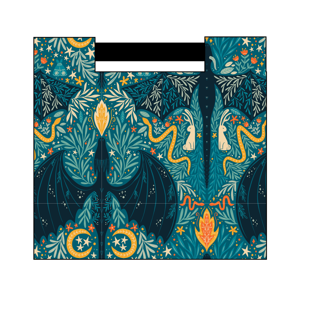 Main Squeeze Tote Bag in Where Dragons Roam
