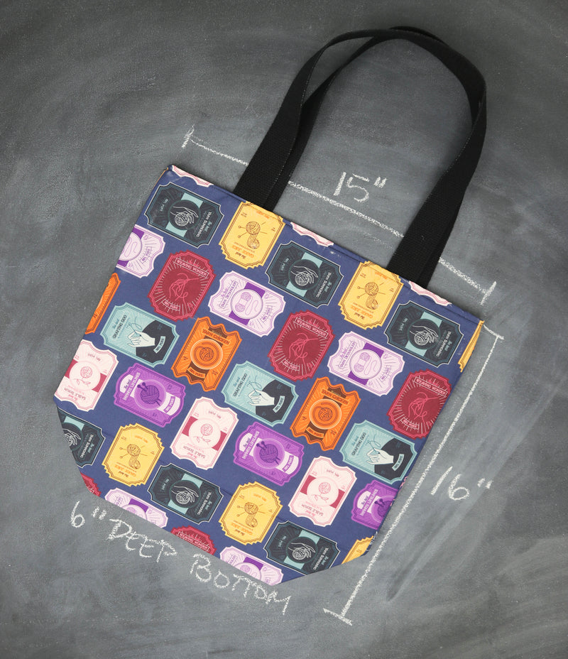 Worth Doing Library Style Tote in Crafters Concotions