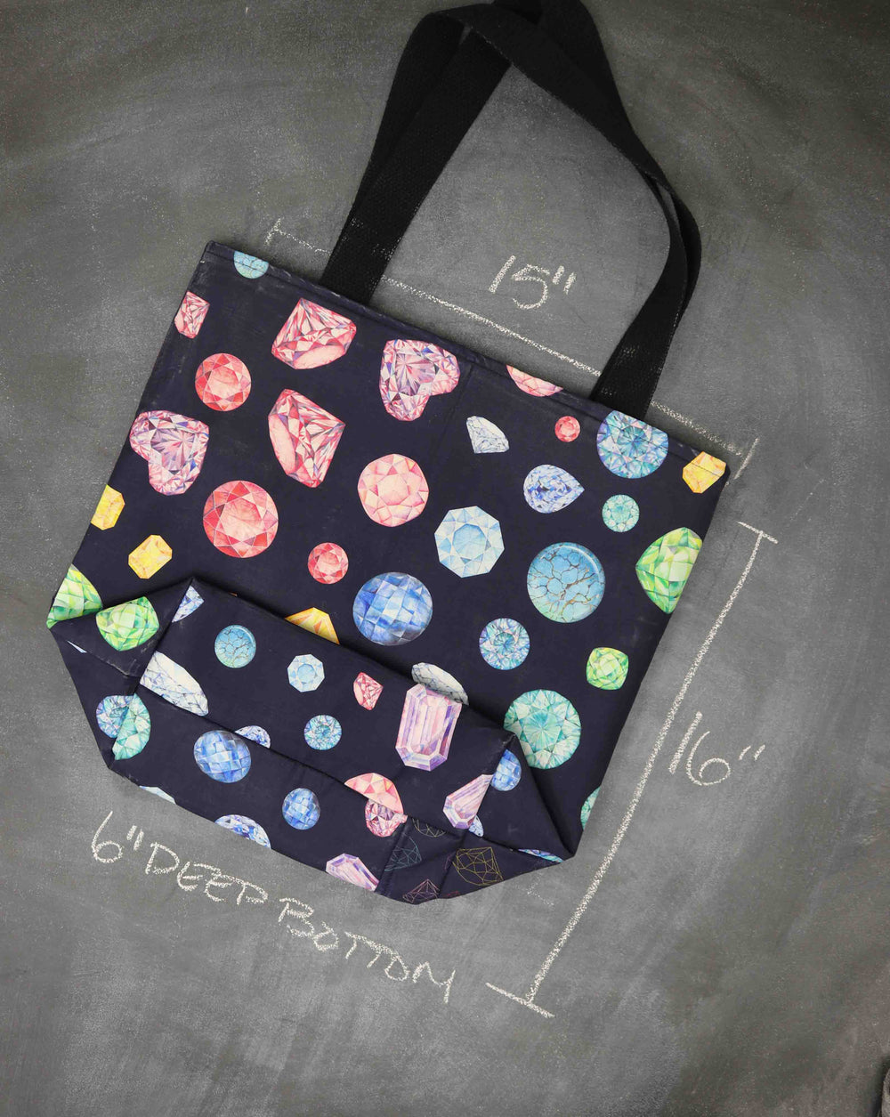 Worth Doing Library Style Tote in Multifaceted Hues