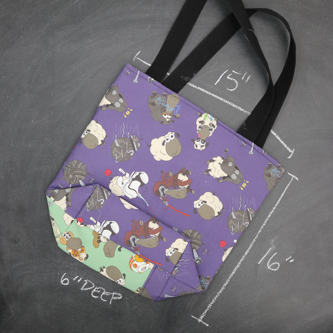 Worth Doing Library Style Tote Bag in Little Bit of Light Side