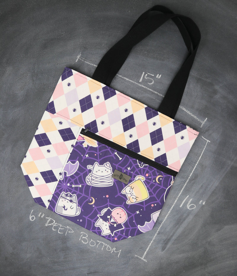 Worth Doing Library Style Tote in Meow-ster