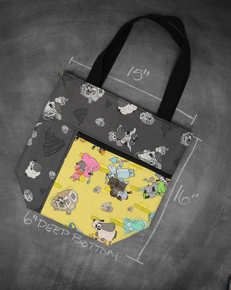 Worth Doing Library Style Tote in Wizard of Oz Sheeple