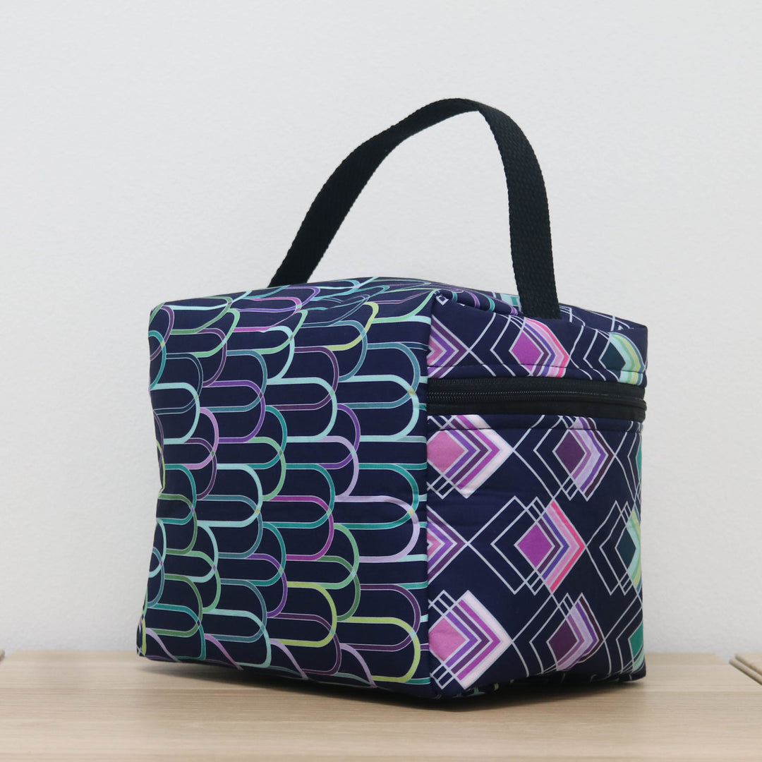 Zip Your Lid Train Case in Neon Bitters