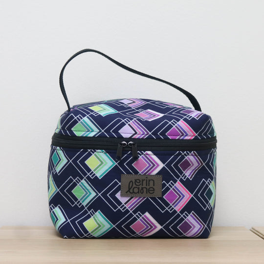 Zip Your Lid Train Case in Neon Bitters