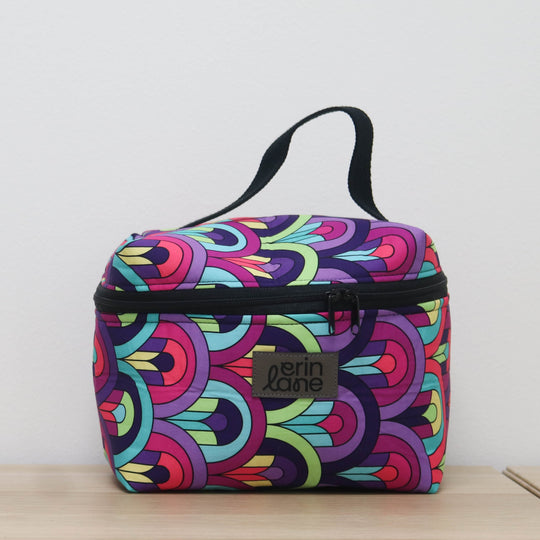 Zip Your Lid Train Case in Chandeliers at Dusk