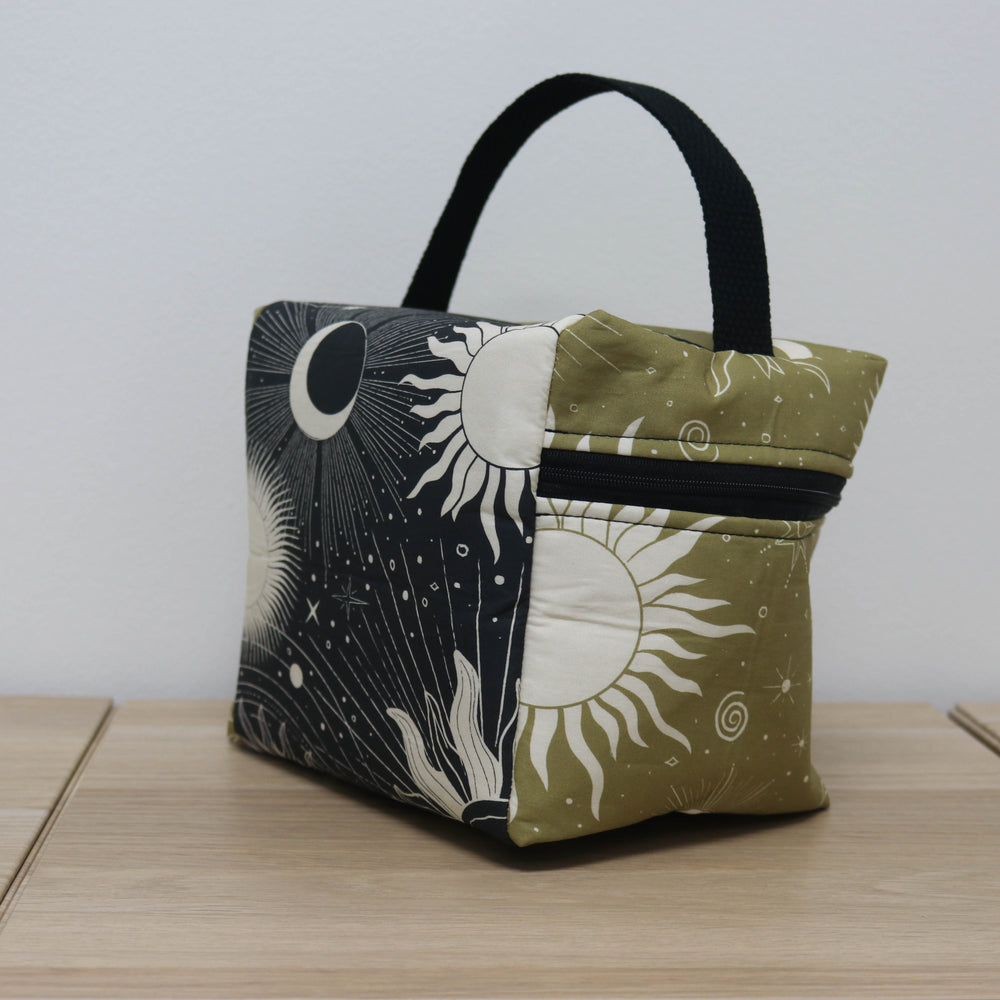 Zip Your Lid Train Case in Guilded Eclipse