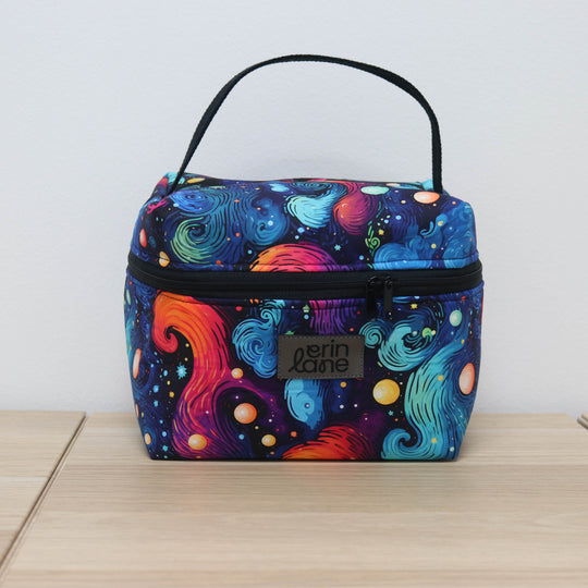 Zip Your Lid Train Case in Technicolor Twilight