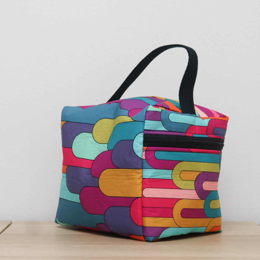 Zip Your Lid Train Case in Uptown Skyline