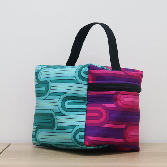 Zip Your Lid Train Case in Violet Interludes